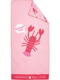 Greenwich Polo Club Summer Time 4040 Παιδική Πετσέτα Θαλάσσης Microfiber Ροζ 70x140cm