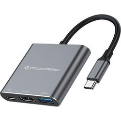 Conceptronic DONN18G USB-C Docking Station με HDMI PD