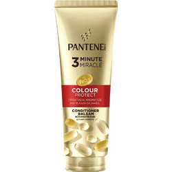 Pantene Pro-V 3 Μinute Miracle Colour Protect Conditioner για Προστασία Χρώματος & Επανόρθωση για Βαμμένα Mαλλιά 220ml
