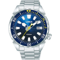 Lorus Sport Ανδρικό Ρολόι με Ασημί Μεταλλικό Μπρασελέ RH947RX9