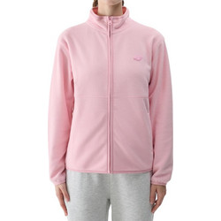 4F Γυναικεία Ζακέτα Fleece Μακριά με Φερμουάρ Ροζ 4FWSS25TFLEF322-56S