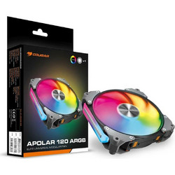 Cougar Apolar 120 Case Fan 120mm ARGB με Σύνδεση 3-Pin 4-Pin PWM Black