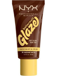 Nyx Buttermelt Glaze 09 Hazelnut Butta Liquid Make Up SPF30 30ml