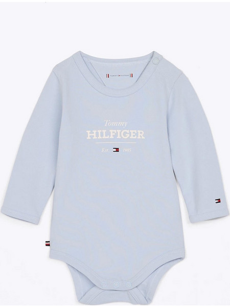 Tommy Hilfiger Φορμάκι Εσώρουχο Μακρυμάνικo για Αγόρι Γαλάζιο KN0KN01974-C1O