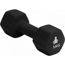 Fitpaddy DB1X5BK Βαράκι Εξάγωνο από Νεοπρένιο 5kg