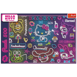 Puzzle Trefl Neon Hello Kitty 500 Κομμάτια