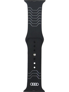 Audi Geometric Pattern Λουράκι Σιλικόνης Black (Apple Watch 44 / 45 / 46 / 49mm)