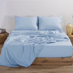 Nef-Nef Σεντόνι Μονό Βαμβακερό 170x270 Basic 1216 Light Blue
