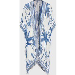 Funky Buddha Γυναικεία Ζακέτα Κιμονό Μακριά Λευκή FBL011-103-10
