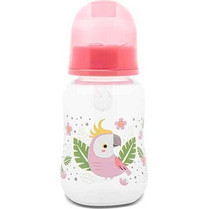 Lorelli Easy Grip Parrot Πλαστικό Μπιμπερό με Θηλή Σιλικόνης Red 125ml