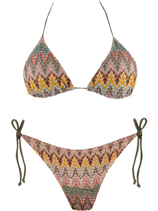 Rock Club Bikini Set Τριγωνάκι Καφέ Χακί BP-5007