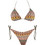 Rock Club Bikini Set Τριγωνάκι Καφέ Χακί BP-5007