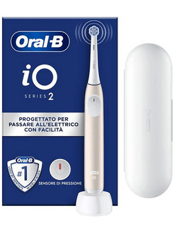 Oral-B iO Series 2 Pink Ηλεκτρική Οδοντόβουρτσα με Χρονομετρητή Αισθητήρα Πίεσης & Θήκη Ταξιδίου