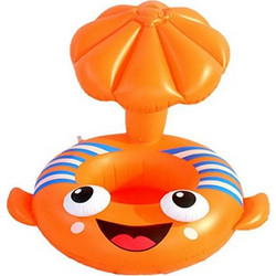 Βρεφικό Σωσίβιο Swimtrainer με Σκίαστρο Πορτοκαλί RM588