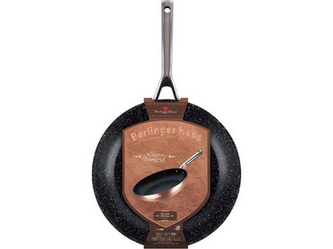 Berlinger Haus Hammered Copper Collection Τηγάνι Αλουμινίου Αντικολλητικό Μαρμάρινη Επίστρωση 32cm BH-8017
