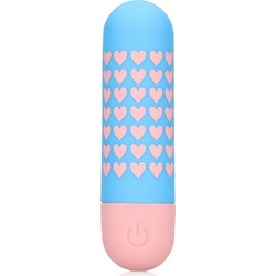 S-Line Heart To Get Bullet Δονητής Bullet 7.8cm Μπλε Ροζ