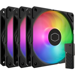 Cooler Master SickleFlow Edge 120 Case Fan 120mm ARGB με Σύνδεση 3-Pin 4-Pin PWM 3τμχ Black