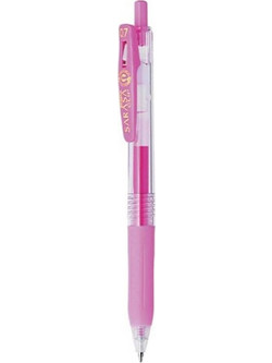 Zebra Sarasa Clip Στυλό Gel 1mm Ροζ