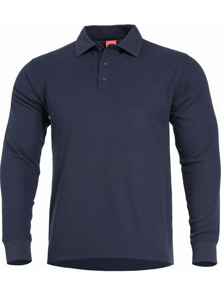 Pentagon Aniketos Ανδρική Μπλούζα Polo Μακρυμάνικη Navy Μπλε K09013-05