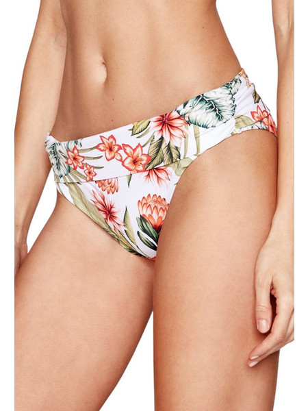 Banana Moon Bikini Slip Floral Λευκό Κόκκινο Πράσινο PRAXA-LAHAINA-JBP11