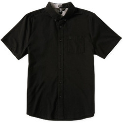 Volcom Everett Ανδρικό Πουκάμισο Βαμβακερό Κοντομάνικο Slim Fit Μαύρο A0412501-NBK