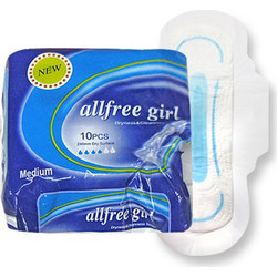 4teen4ty Allfree Girl Medium Σερβιέτες με Φτερά για Αυξημένη Ροή 4 Σταγόνες 10τμχ