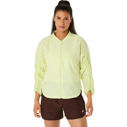 ASICS Nagino Run Αθλητικό Γυναικείο Μπουφάν Softshell Μακρύ Lime 2012D138-750