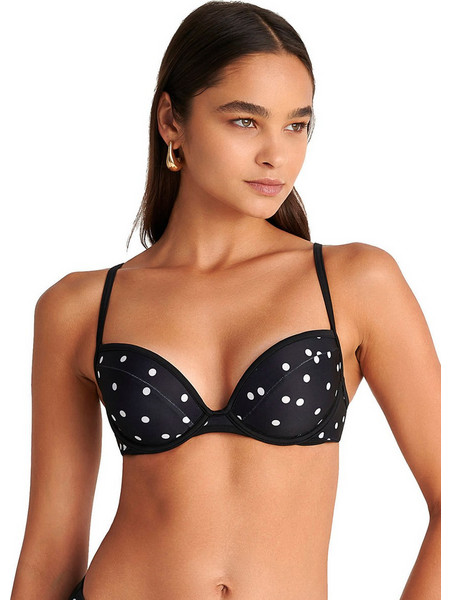 BLU4U Bikini Top με Ενίσχυση Μαύρο 25366273-02