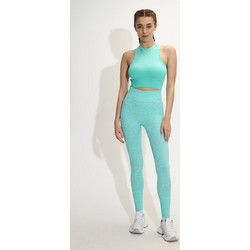 Sugarfree Seamless Γυναικείο Κολάν Μακρύ Ψηλόμεσο Τιρκουάζ 25845032-961