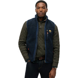 Superdry Αμάνικο Ανδρικό Μπουφάν Softshell Μαύρο M5012159A-98T