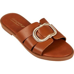 Elenross Δερμάτινα Γυναικεία Σανδάλια Ταμπά GS09865W-CAM