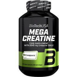 Biotech USA Mega Creatine Creapure Micronized 120 Κάψουλες
