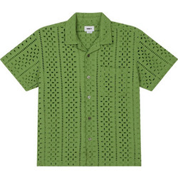 Obey Ανδρικό Πουκάμισο Βαμβακερό Κοντομάνικο Overshirt Χακί 794221S