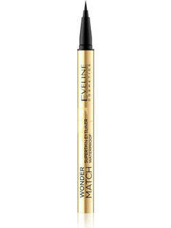 Eveline Wonder Match Black Αδιάβροχο Στυλό Eyeliner