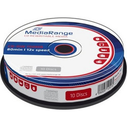 MediaRange MR235 Εγγράψιμα CD-RW 12x 700MB Cake Box 10τμχ