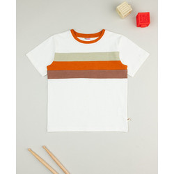 Prenatal Παιδικό T-Shirt Κοντομάνικο Λευκό Καφέ Πορτοκαλί Πράσινο Mint 1489247