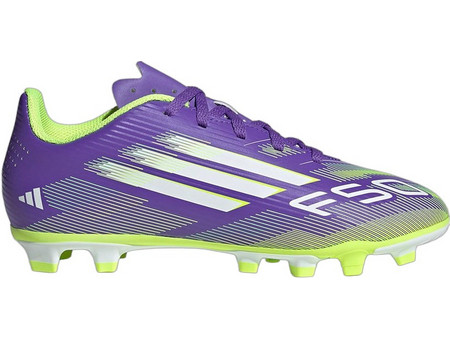 Adidas F50 Club FG/MG JI0030 Παιδικά Ποδοσφαιρικά Παπούτσια με Τάπες Μωβ Lime