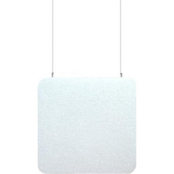 Acustico Audiodesigner Ecobaffle Square Ηχοαπορροφητικά Πάνελ 60x60x4cm 4τμχ Λευκά