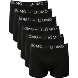 Uomo Ανδρικά Μποξεράκια Σετ 6Pack Μαύρα