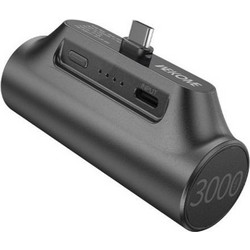 Wekome WP-07 Power Bank 3000mAh 10W με Θύρα USB-C Black
