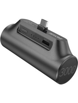 Wekome WP-07 Power Bank 3000mAh 10W με Θύρα USB-C Black