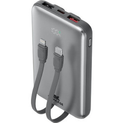 Rivacase VA2611 Power Bank 10000mAh 30W με 2 Θύρες USB-A & 2 Θύρες USB-C Power Delivery Grey