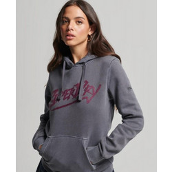 Superdry Γυναικείο Αθλητικό Φούτερ με Κουκούλα Ανθρακί W2011878A-12A