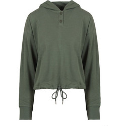 DKNY Γυναικείο Φούτερ με Κουκούλα Χακί DP3T9723-FW7