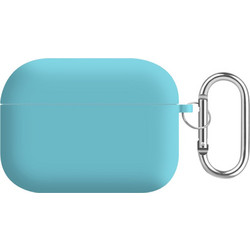 Sonique Soft Touch Θήκη Σιλικόνης με Γάντζο για Apple AirPods Pro 1 Τιρκουάζ