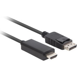 Lanberg Καλώδιο DisplayPort 1.1 to HDMI Male 5m Black CA-DPHD-11CC-0050-BK