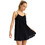 Roxy Favorite Summer Mini Καλοκαιρινό Καθημερινό Φόρεμα Μαύρο ERJX603448-KVJ0