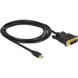DeLOCK Καλώδιο Mini DisplayPort 1.1 to DVI Male 2m Black 83989
