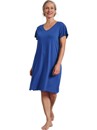 Muydemi Midi Καλοκαιρινό Καθημερινό Φόρεμα Royal Blue 210191
