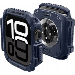 Spigen Rugged Armor Θήκη Σιλικόνης για Apple Watch 10 42mm Navy Μπλε
